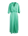 Simona Corsellini Woman Maxi Dress Light Green Size 8 Polyester In Green