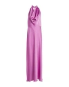 Simona Corsellini Woman Maxi Dress Magenta Size 10 Polyester In Magenta