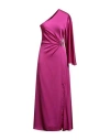 Simona Corsellini Woman Maxi Dress Magenta Size 4 Polyester In Purple