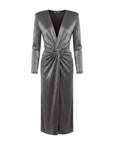 Simona Corsellini Woman Maxi Dress Purple Size 6 Polyamide, Metal Fiber