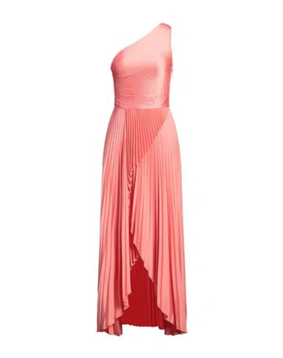 Simona Corsellini Woman Maxi Dress Salmon Pink Size 8 Polyester