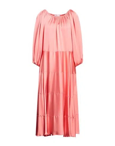 Simona Corsellini Woman Maxi Dress Salmon Pink Size S Polyester