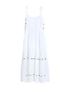 Simona Corsellini Woman Maxi Dress White Size 8 Polyester, Cotton In White