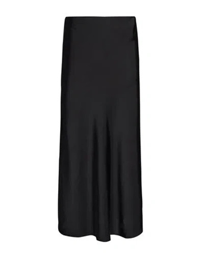 Simona Corsellini Woman Maxi Skirt Black Size 8 Polyester