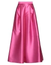 Simona Corsellini Woman Maxi Skirt Magenta Size 4 Polyester In Magenta
