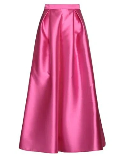 Simona Corsellini Woman Maxi Skirt Magenta Size 4 Polyester
