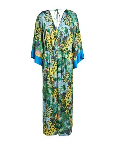 Simona Corsellini Woman Midi Dress Azure Size 12 Polyester