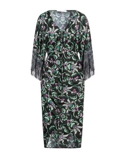 Simona Corsellini Woman Midi Dress Black Size 8 Viscose
