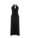 Simona Corsellini Woman Midi Dress Black Size 6 Viscose, Elastane In Black