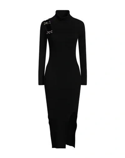 Simona Corsellini Woman Midi Dress Black Size 8 Viscose, Polyester