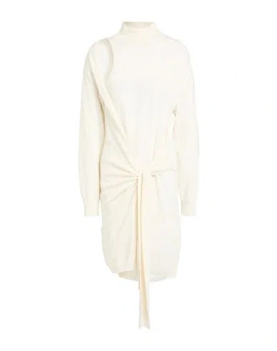 Simona Corsellini Woman Midi Dress Cream Size 4 Polyamide, Wool, Viscose, Cashmere In White