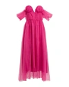 Simona Corsellini Woman Midi Dress Fuchsia Size 8 Polyamide