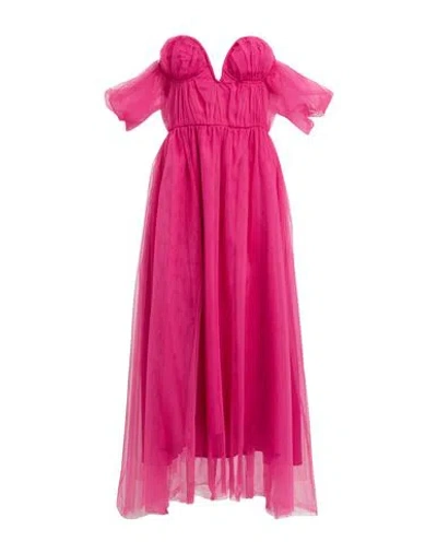 Simona Corsellini Woman Midi Dress Fuchsia Size 8 Polyamide