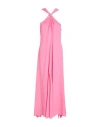 Simona Corsellini Woman Maxi Dress Pink Size 8 Polyester, Elastane In Pink