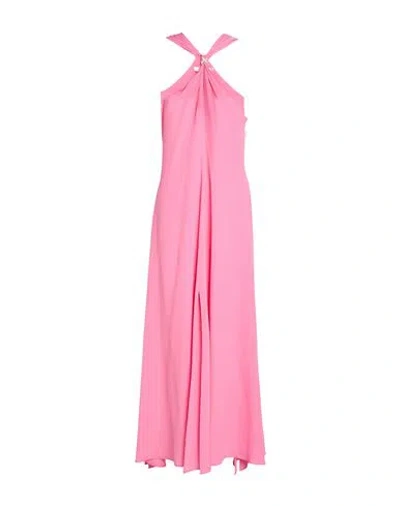Simona Corsellini Woman Maxi Dress Pink Size 8 Polyester, Elastane