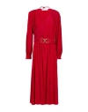 Simona Corsellini Woman Midi Dress Red Size 10 Acetate, Silk In Red