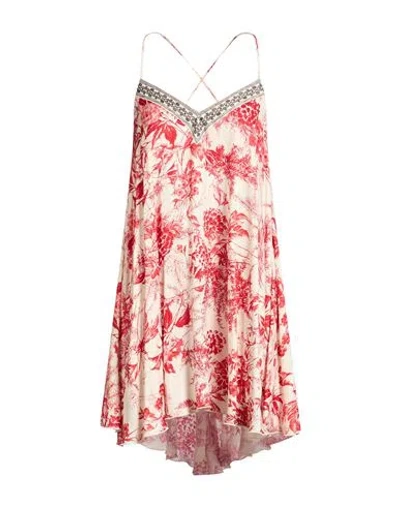 Simona Corsellini Woman Midi Dress Red Size 4 Viscose