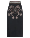 Simona Corsellini Woman Midi Skirt Black Size 2 Polyester, Elastane