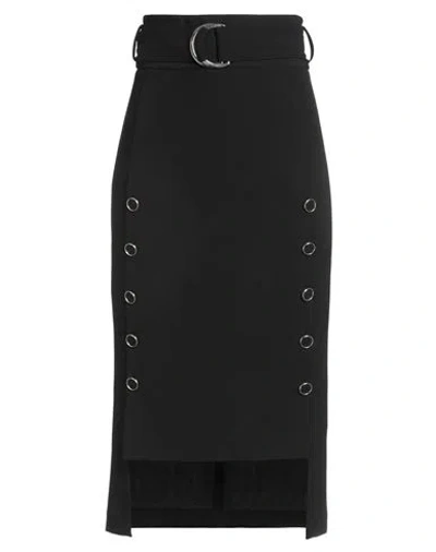 Simona Corsellini Woman Midi Skirt Black Size 8 Polyacrylic, Elastane