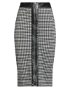 Simona Corsellini Woman Midi Skirt Black Size 8 Polyester, Viscose, Elastane, Polyurethane