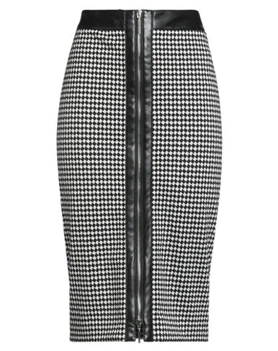 Simona Corsellini Woman Midi Skirt Black Size 8 Polyester, Viscose, Elastane, Polyurethane