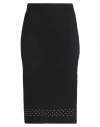 Simona Corsellini Woman Midi Skirt Black Size M Virgin Wool, Acrylic