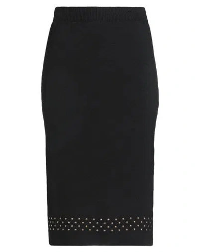 Simona Corsellini Woman Midi Skirt Black Size M Virgin Wool, Acrylic