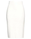 Simona Corsellini Woman Midi Skirt Off White Size M Virgin Wool, Acrylic