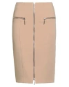 Simona Corsellini Woman Midi Skirt Sand Size 6 Polyester, Elastane In Neutral