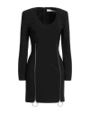 Simona Corsellini Woman Mini Dress Black Size 10 Polyester, Elastane In Black