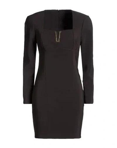 Simona Corsellini Woman Mini Dress Black Size 10 Polyester, Elastane