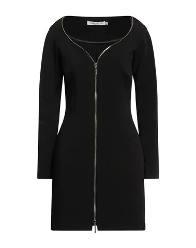 Simona Corsellini Woman Mini Dress Black Size 10 Polyester, Elastane