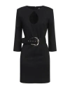 Simona Corsellini Woman Mini Dress Black Size 8 Viscose, Polyamide, Elastane In Black