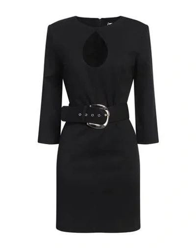 Simona Corsellini Woman Mini Dress Black Size 8 Viscose, Polyamide, Elastane