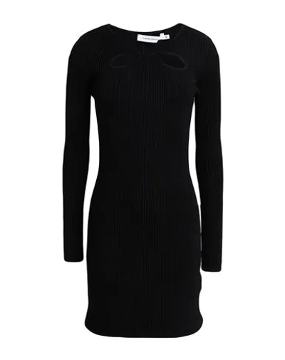 Simona Corsellini Woman Mini Dress Black Size 10 Viscose, Polyester