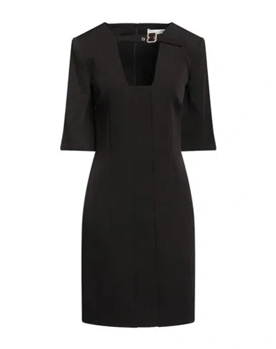 Simona Corsellini Woman Mini Dress Black Size 4 Polyester, Elastane