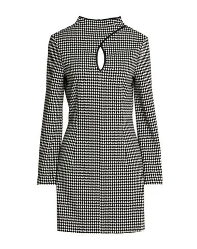 Simona Corsellini Woman Mini Dress Black Size 4 Polyester, Viscose, Elastane
