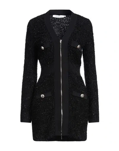 Simona Corsellini Woman Mini Dress Black Size 4 Polyamide, Wool, Acrylic