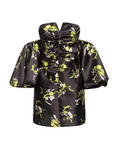 Simona Corsellini Woman Mini Dress Black Size 6 Polyester, Polyamide, Elastane