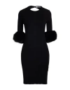 Simona Corsellini Woman Mini Dress Black Size 6 Viscose, Polyester, Polyamide In Black