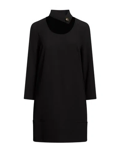 Simona Corsellini Woman Mini Dress Black Size 8 Polyester, Elastane