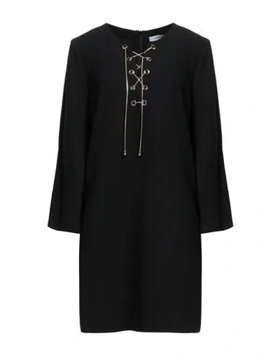 Simona Corsellini Woman Mini Dress Black Size 8 Polyester, Elastane