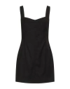 Simona Corsellini Woman Mini Dress Black Size 8 Polyester, Viscose, Elastane In Black