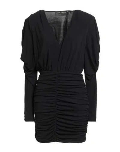 Simona Corsellini Woman Mini Dress Black Size 8 Viscose, Polyester