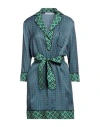 Simona Corsellini Woman Short Dress Blue Size 10 Viscose In Blue