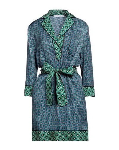 Simona Corsellini Woman Short Dress Blue Size 10 Viscose