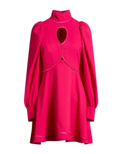 Simona Corsellini Woman Mini Dress Fuchsia Size 6 Polyester In Pink
