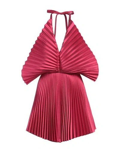 Simona Corsellini Woman Mini Dress Fuchsia Size 8 Polyester In Pink