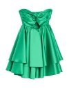 Simona Corsellini Woman Mini Dress Green Size 2 Polyester