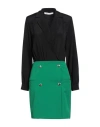 Simona Corsellini Woman Mini Dress Green Size 6 Acetate, Silk, Polyester, Viscose, Elastane In Green